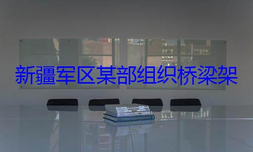 图架设训练新疆军区某部组织桥梁